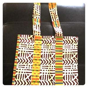 African print tote bag!